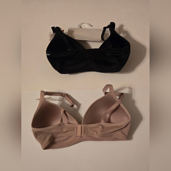 NEW Warner's Women's Elements of Bliss Black and Tan T-shirt Bras, 34C - Picture 2 of 5